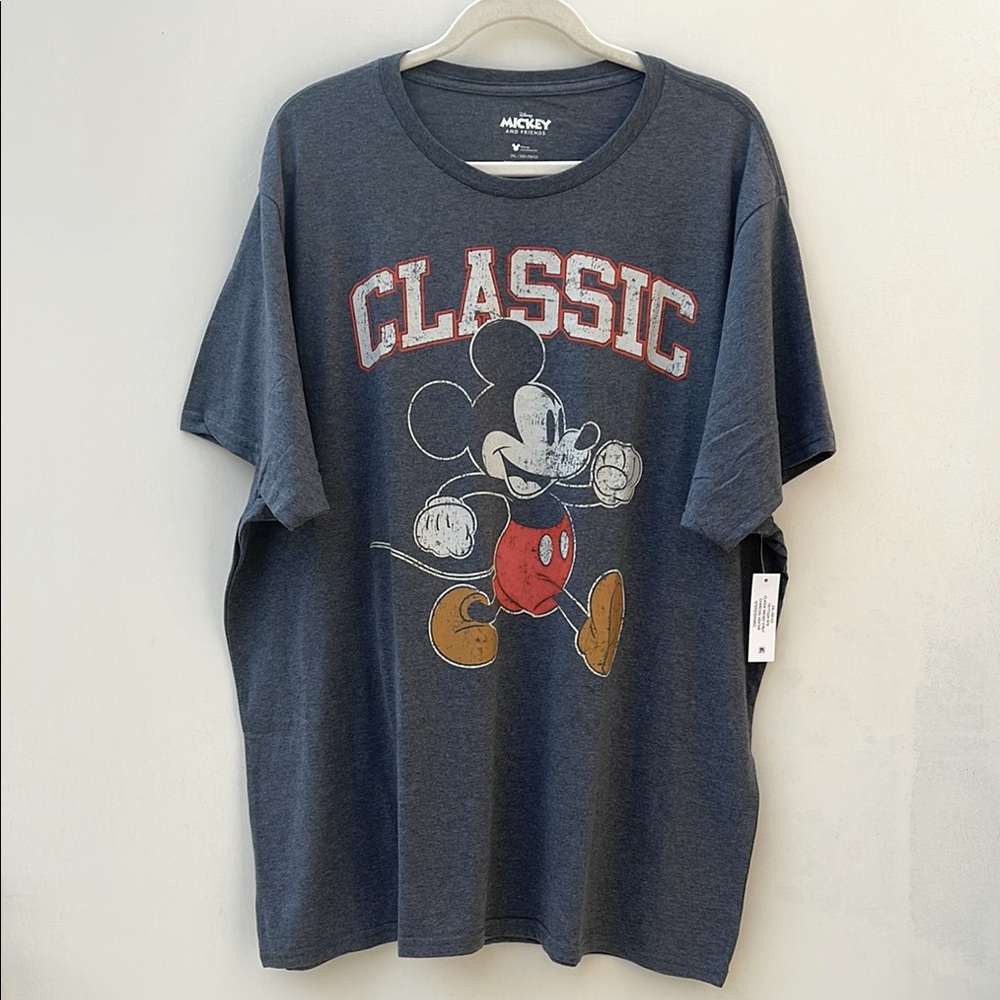 NEW-Classic Mickey Mouse Gray T-Shirt-2XL - Picture 5 of 6